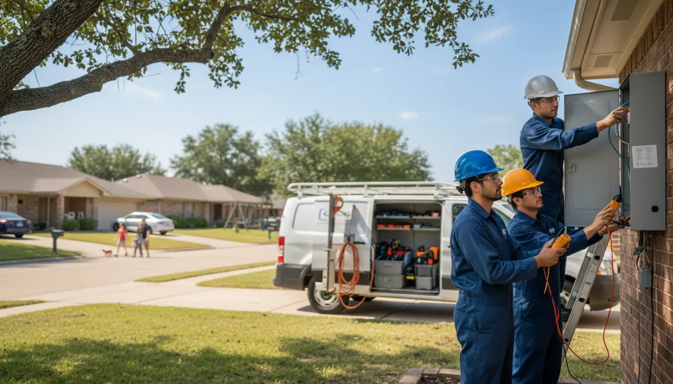 Certified electrician providing emergency electrical services in Hume, IL